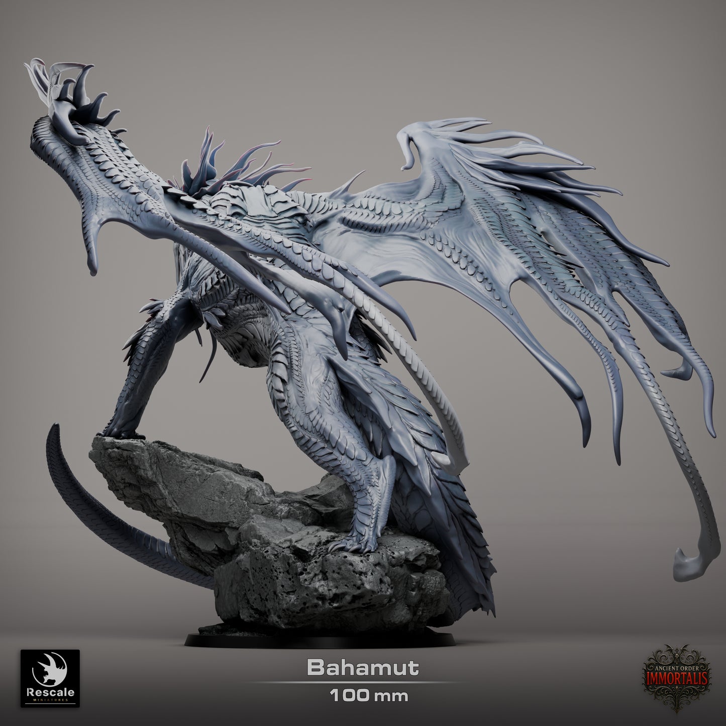 Bahamut The Platinum Dragon // DND Dragon