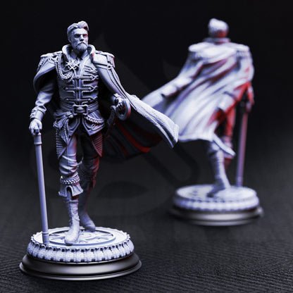 Benoit Blood-Eyes - Vampire Noble - Unmasked / 25mm - Miniature