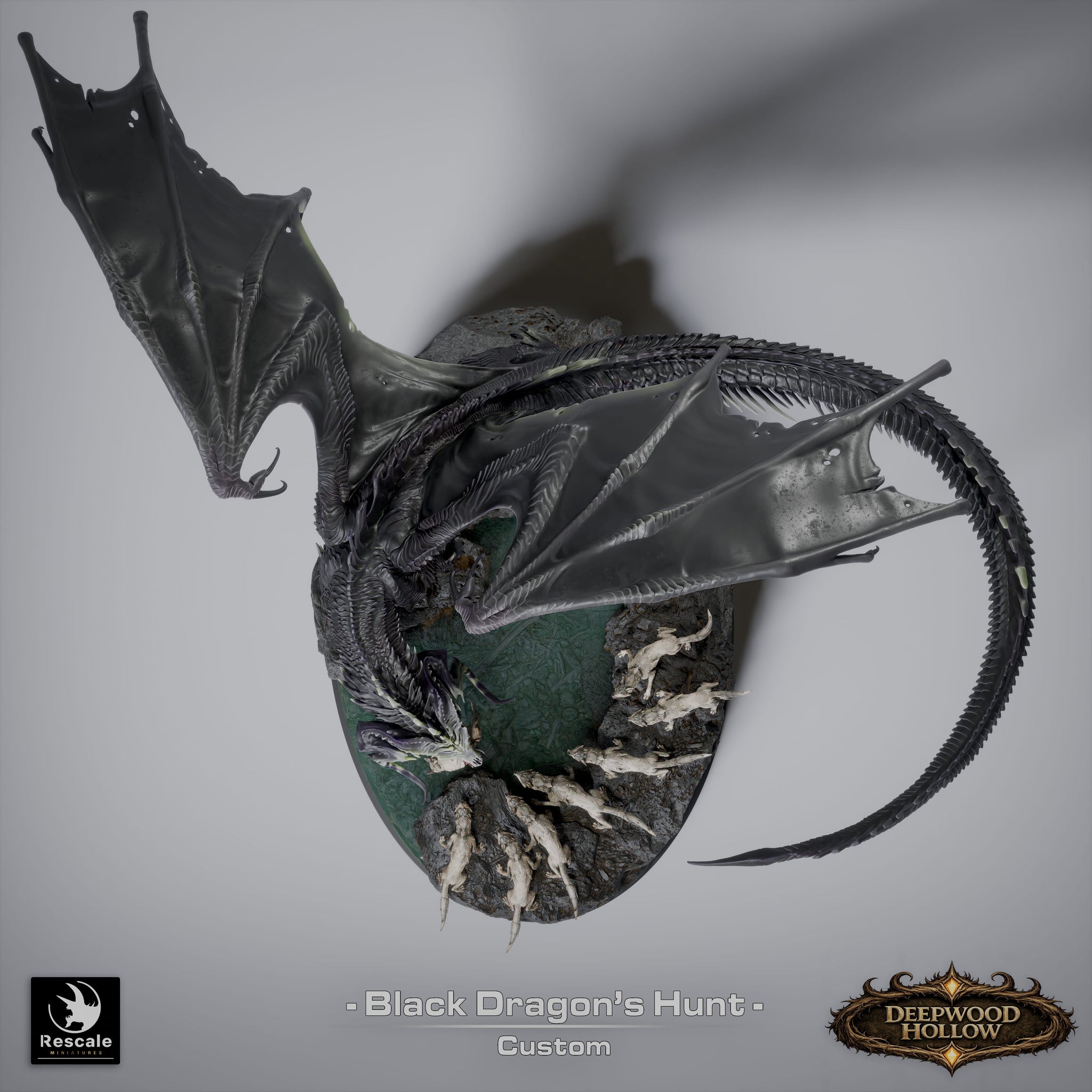 Black Dragon Hunting // D&D Monster Diorama