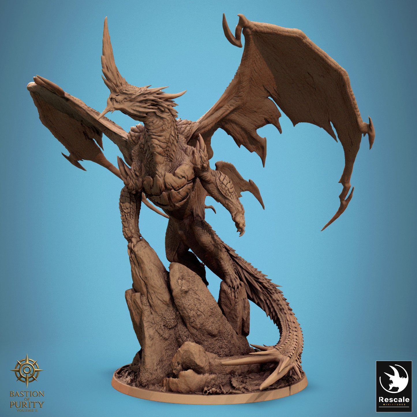 Adult Blue Dragon Encounter - D&D Miniatures