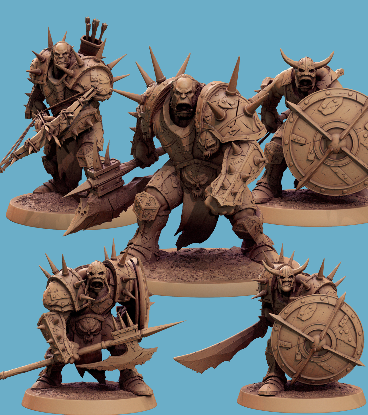 Orc Party Encounter - D&D Miniatures