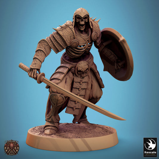 Oriental Skeleton with Sword and Shield
