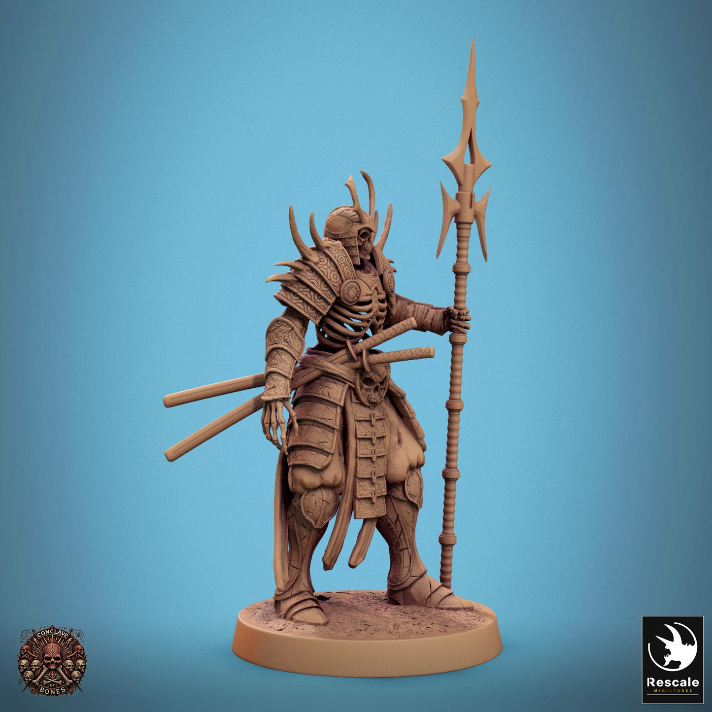 Oriental Skeleton with Spear