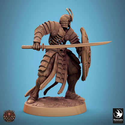 Oriental Skeleton with Sword and Shield