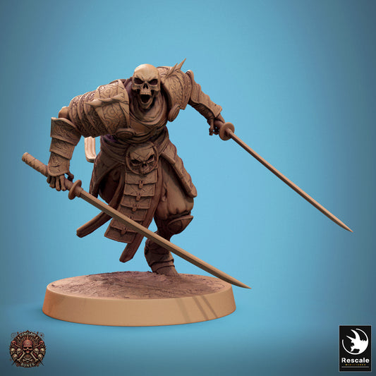 Oriental Skeleton with Dual Sword