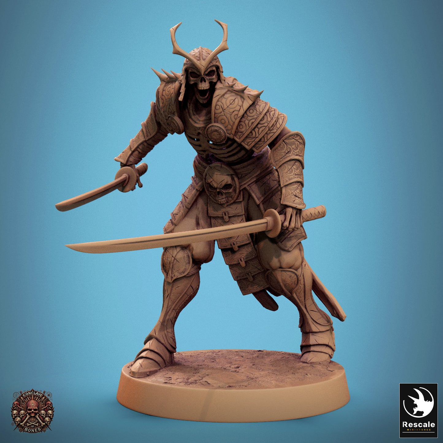 Oriental Skeleton with Dual Sword
