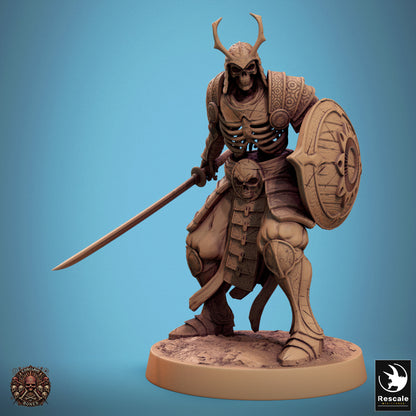 Oriental Skeleton with Sword and Shield