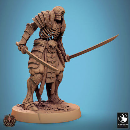 Oriental Skeleton with Dual Sword