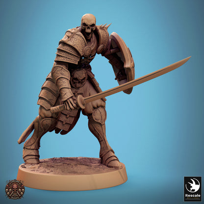 Oriental Skeleton with Sword and Shield