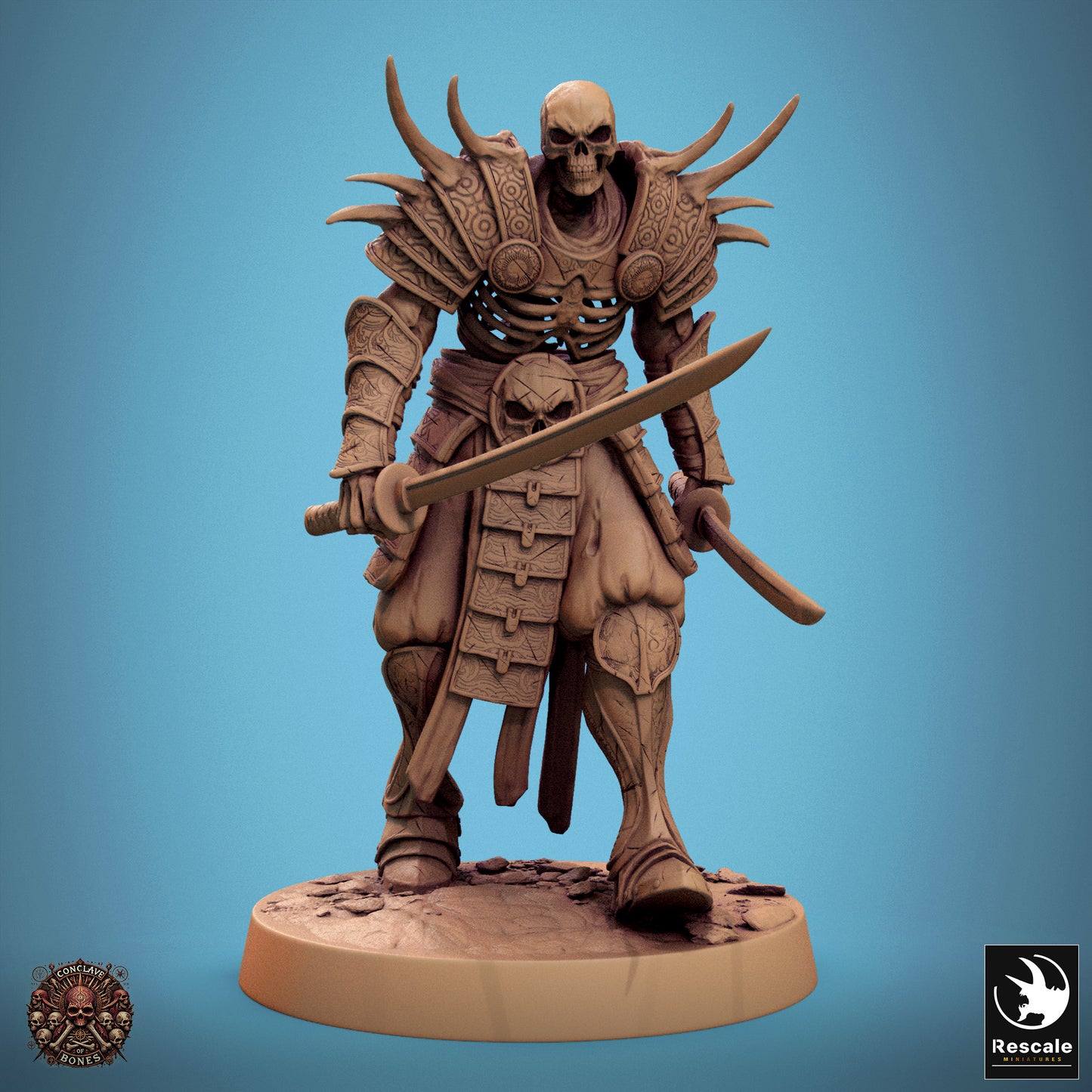 Oriental Skeleton with Dual Sword