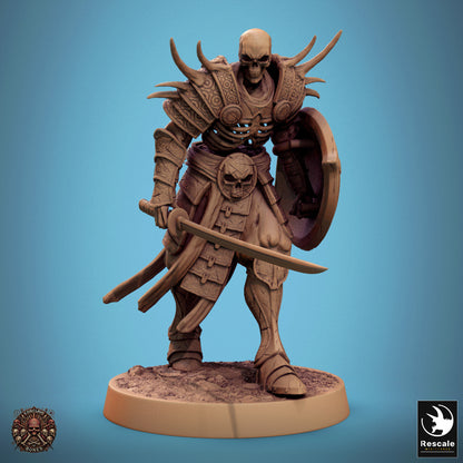 Oriental Skeleton with Sword and Shield