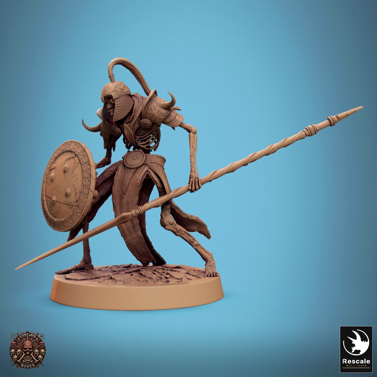 Persian Spearman with shield Skeleton