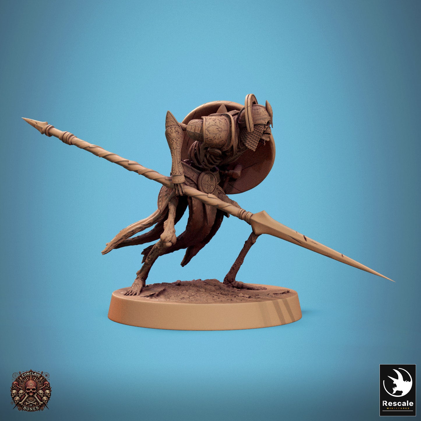 Persian Spearman with shield Skeleton