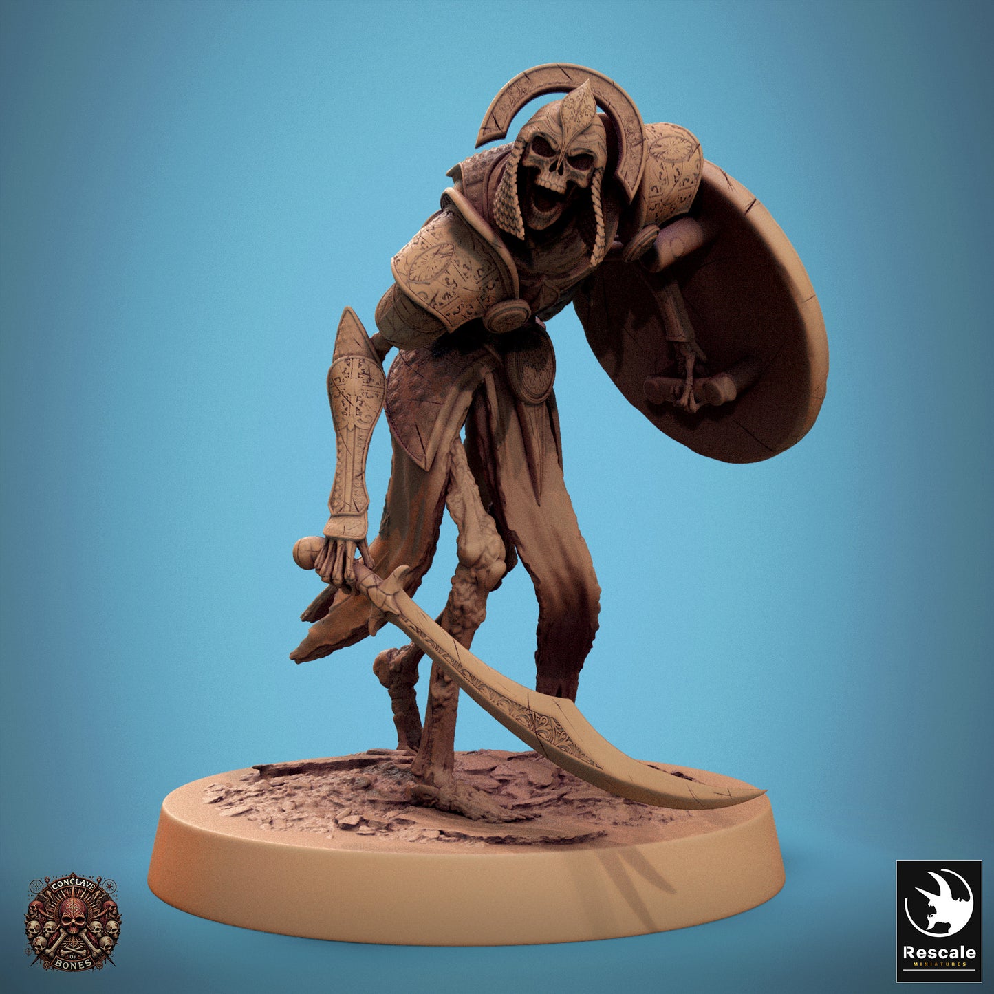 Persian Skeleton Swordsman with shield