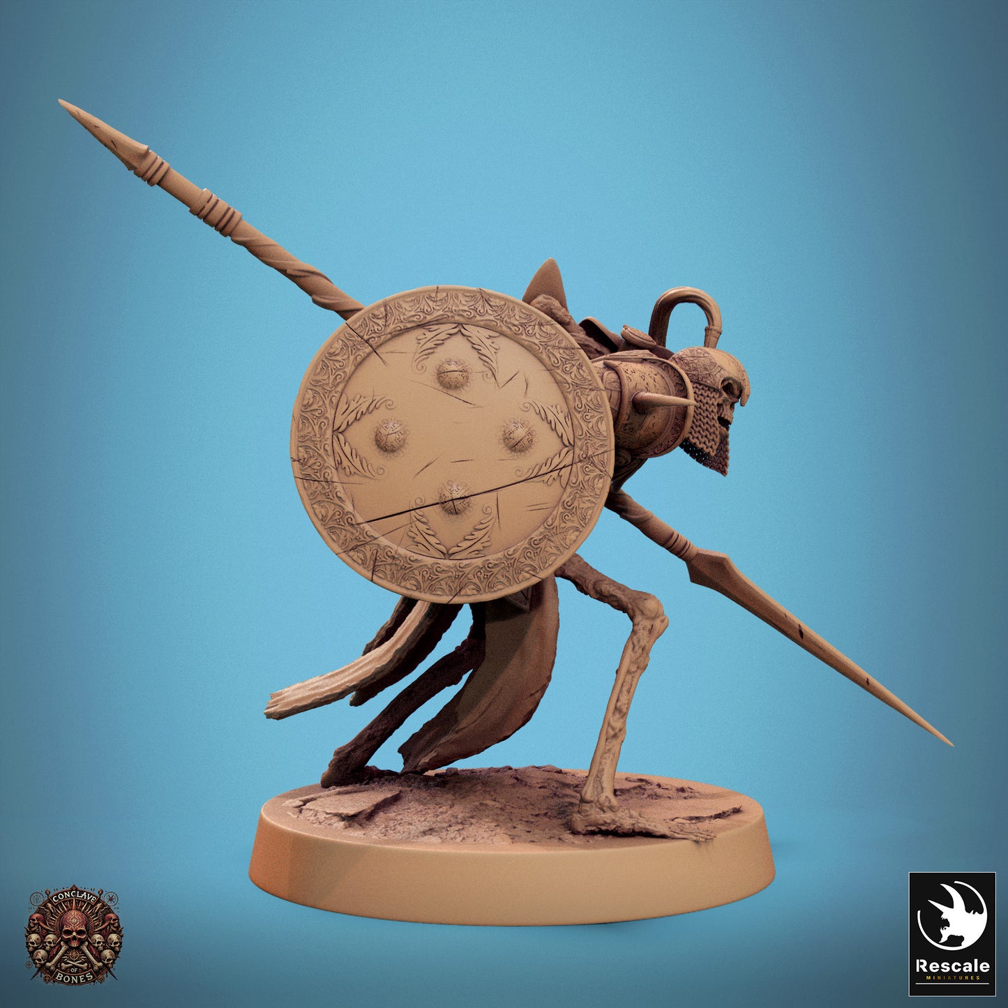 Persian Spearman with shield Skeleton