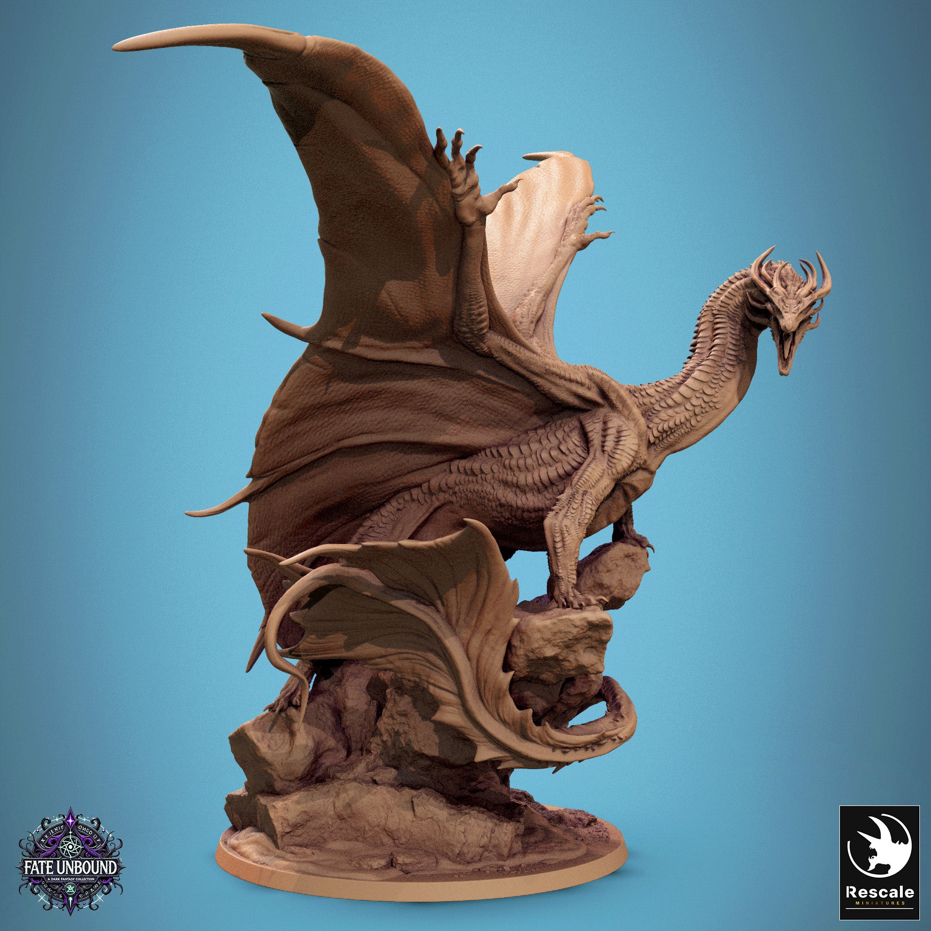 Copper Dragon Figurine - Unique Art Romania | FantasyForge