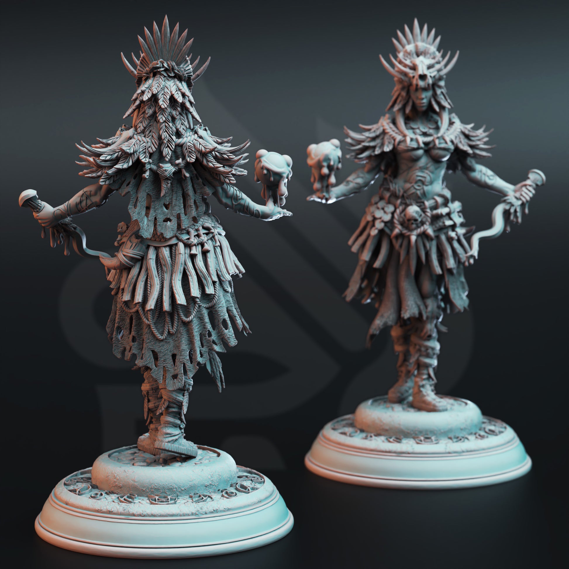 Driga Blood Mage Miniature | FantasyForge Romania
