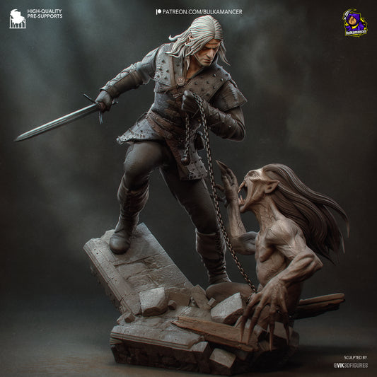 Geralt - The Witcher (books version) // Figurine/Collectibles