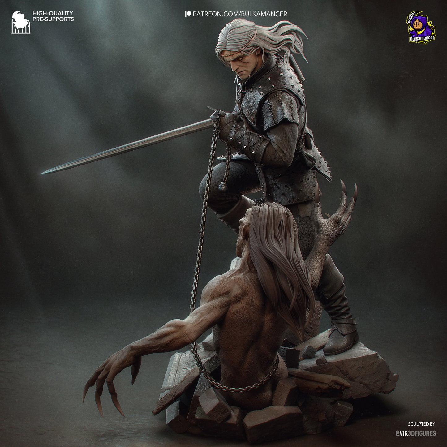 Geralt - The Witcher (versiunea cărți) // Figurină/Obiecte de colecție