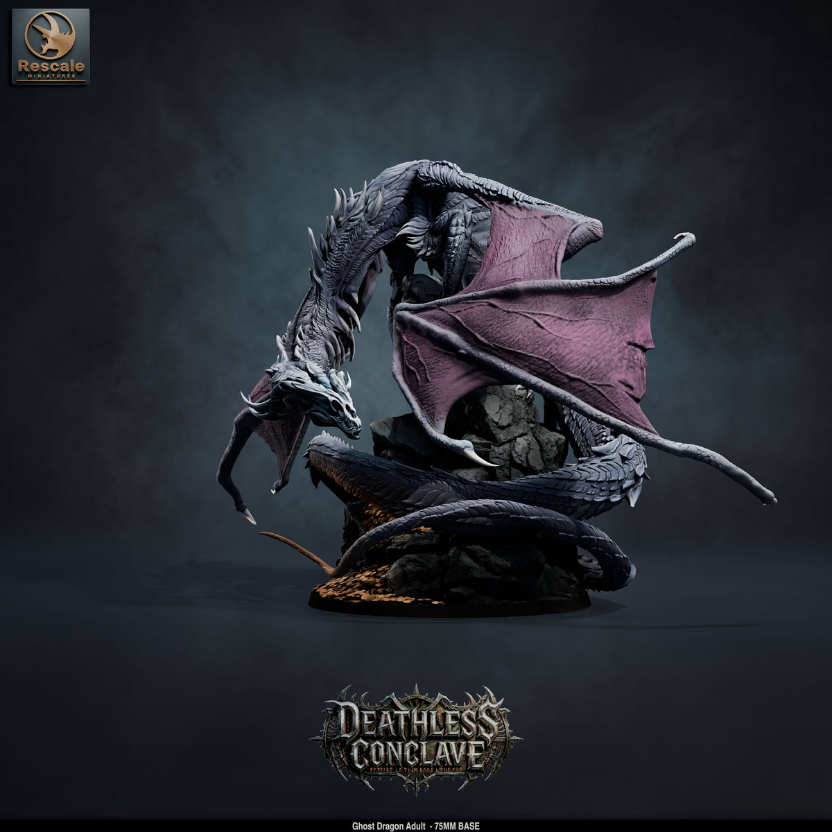 Ghost Dragon Adult // D&D Miniature Monstrosity