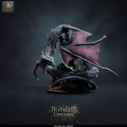 Ghost Dragon Adult // D&D Miniature Monstrosity