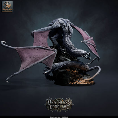 Ghost Dragon Adult // D&D Miniature Monstrosity