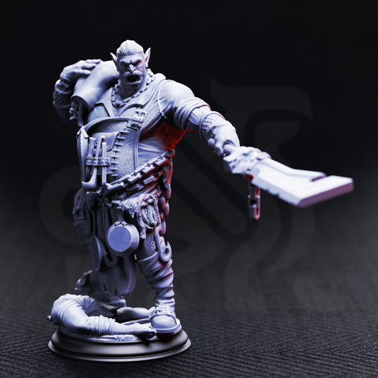 Gunthrak Destraz - Vampire Chef - Unmasked / 25mm - Miniature