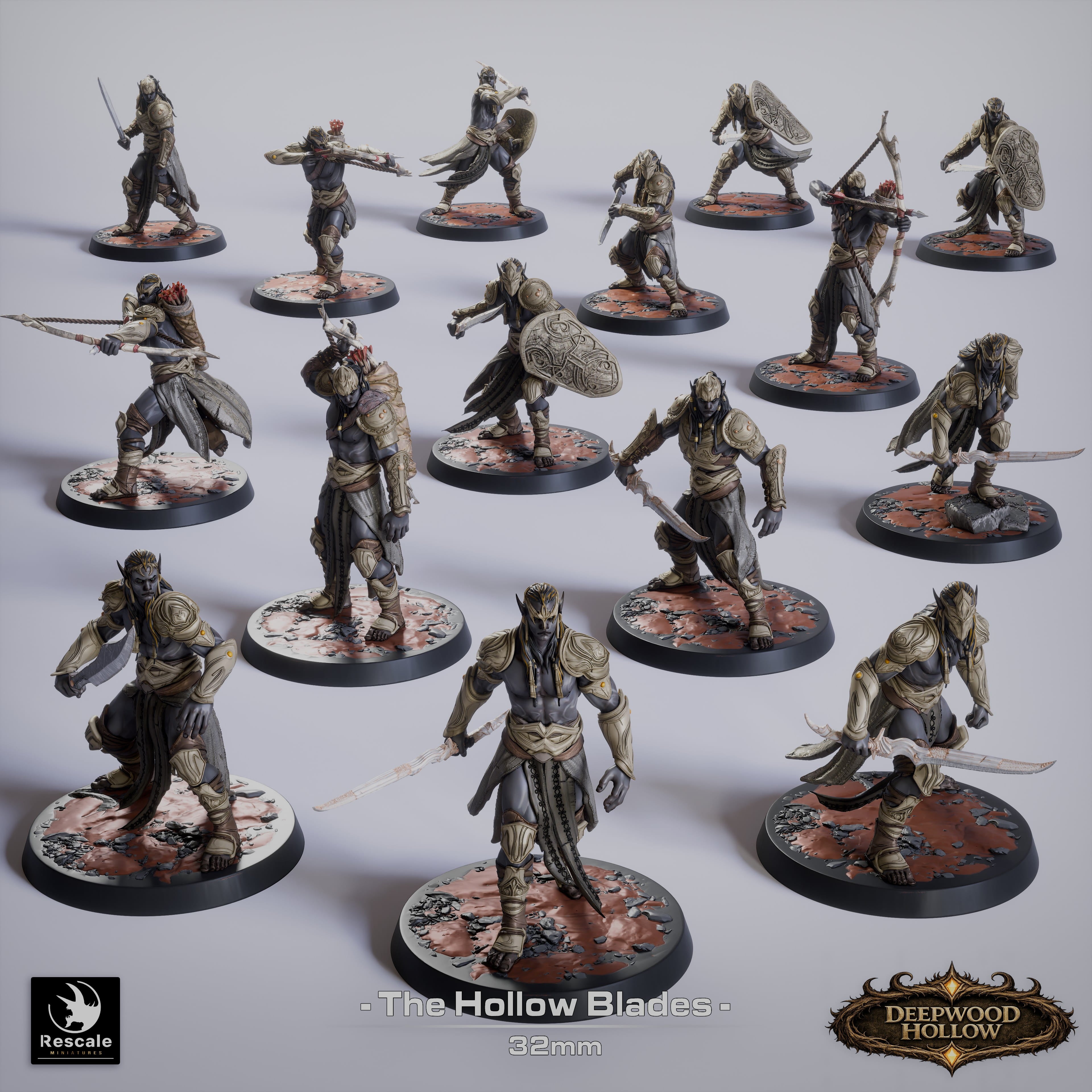 Deepwood Hollow Dark Elves // D&D Miniatures