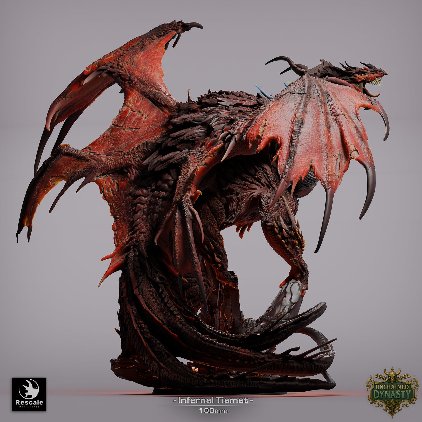 Tiamat the Queen of Dragons // DND Miniature