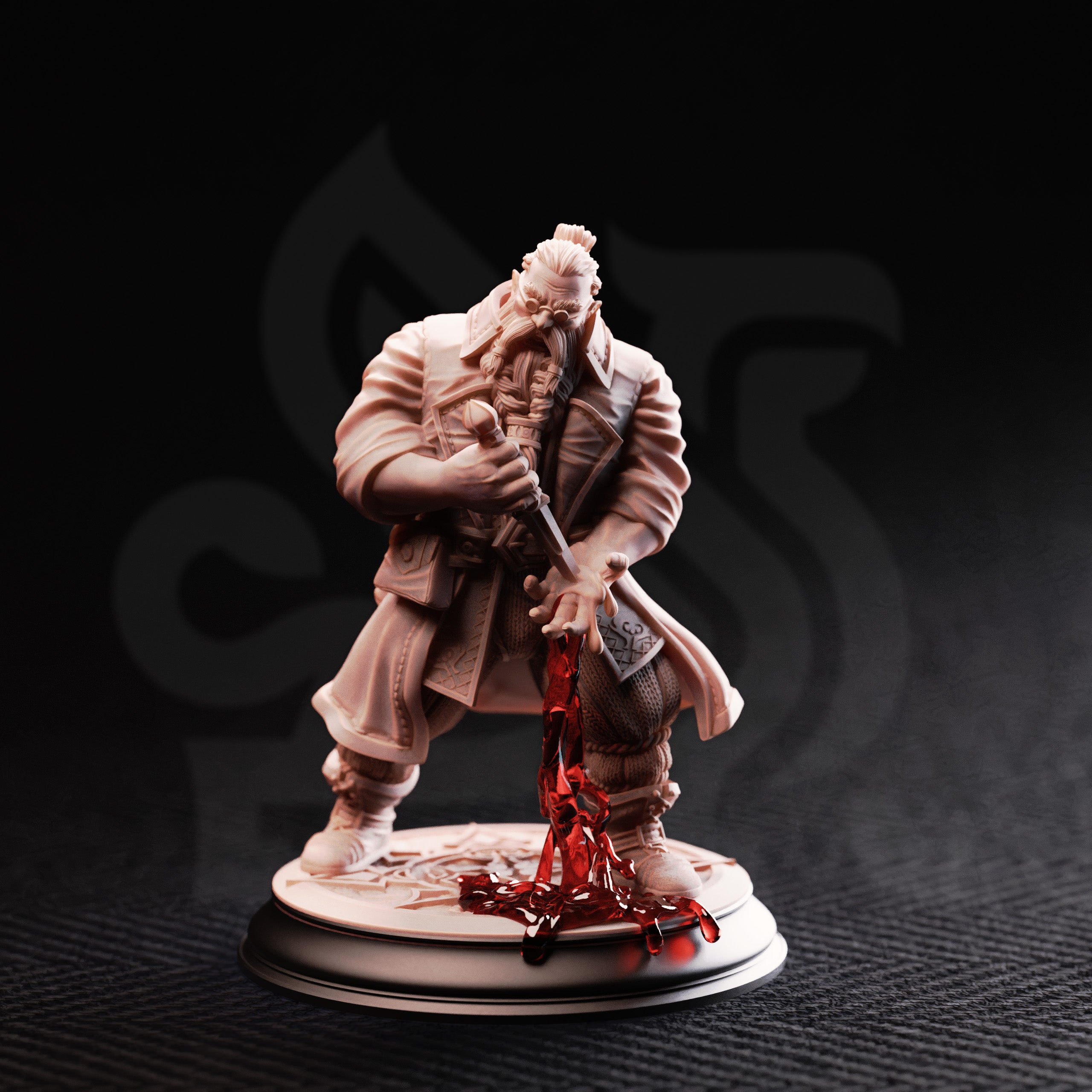 Korgrin Bloodstone - Fledgling Haemomancer // D&D Miniature