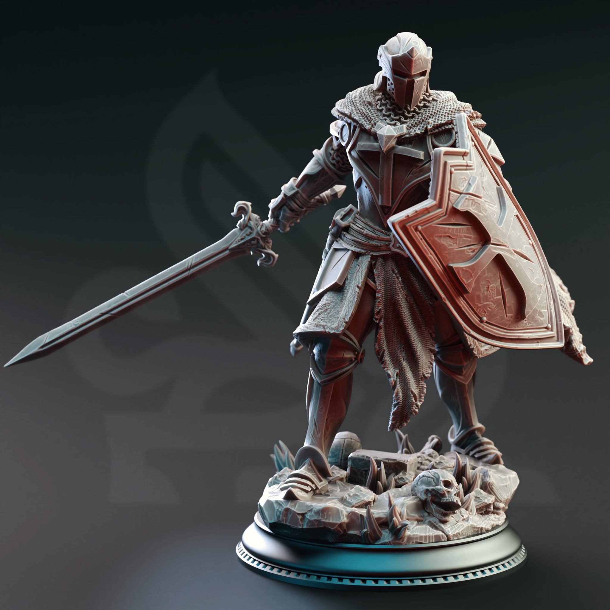 Leopold the Undying Cursed Paladin - Miniature