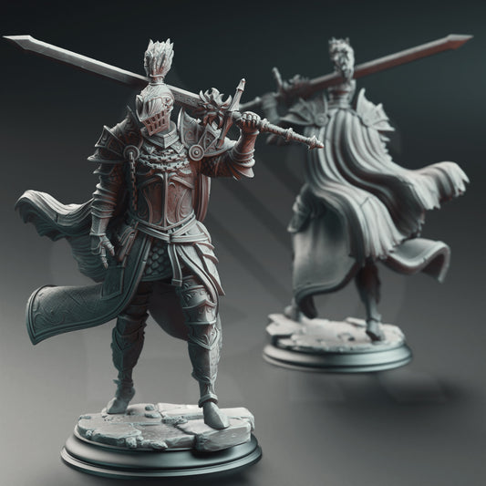 Lothar Black Knight Figurine | FantasyForge