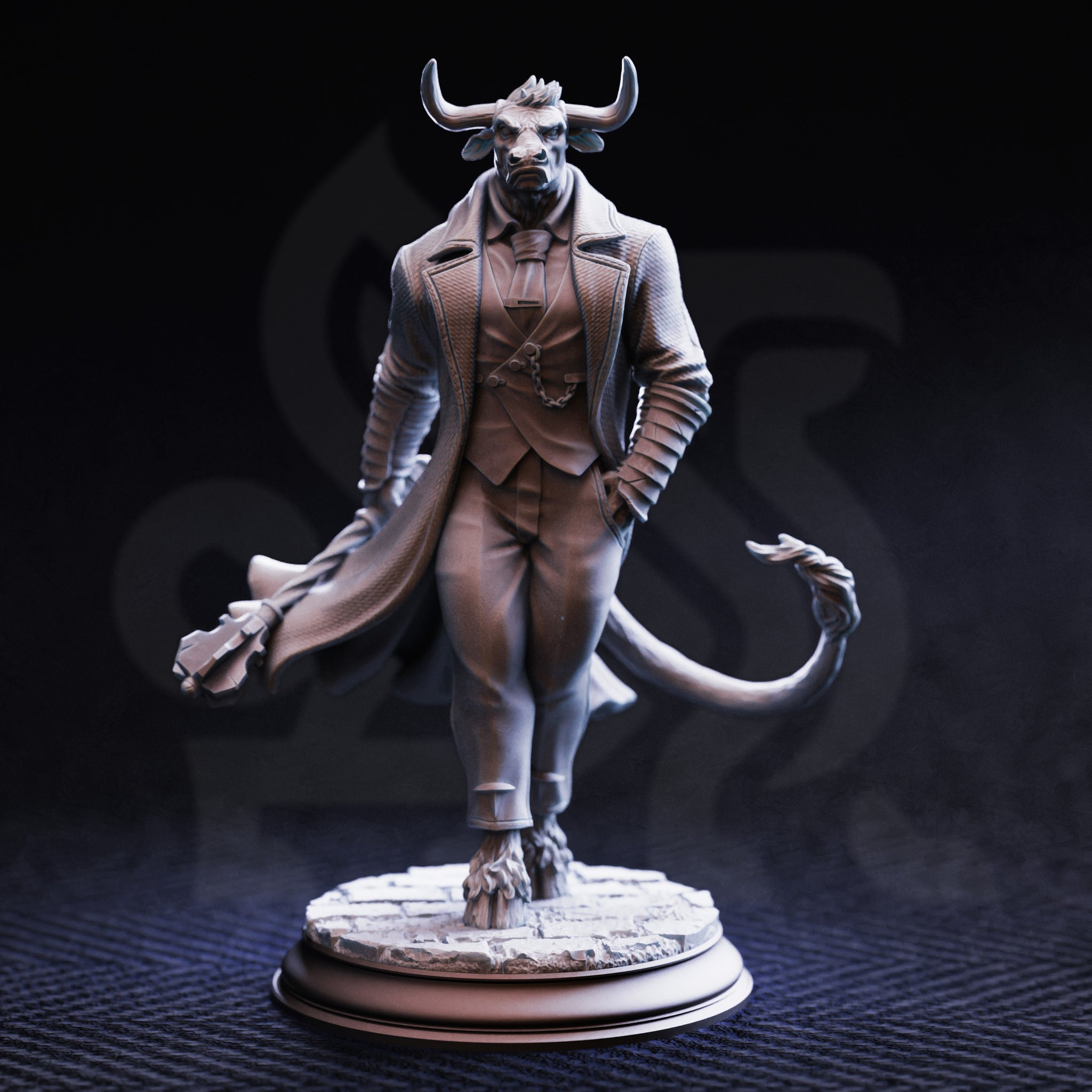 Marchese di Houf - Boss of Nova-Rossa // DND Minotaur Miniature