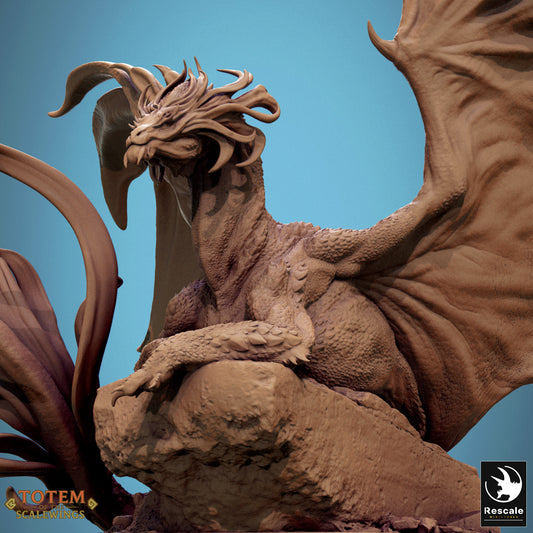 Metallic Brass Dragon