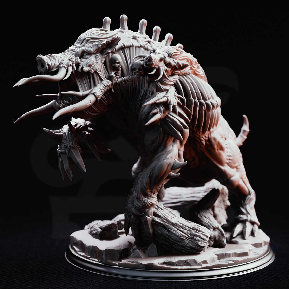 Nogoron - Blighted Giant Boar // D&D Miniature