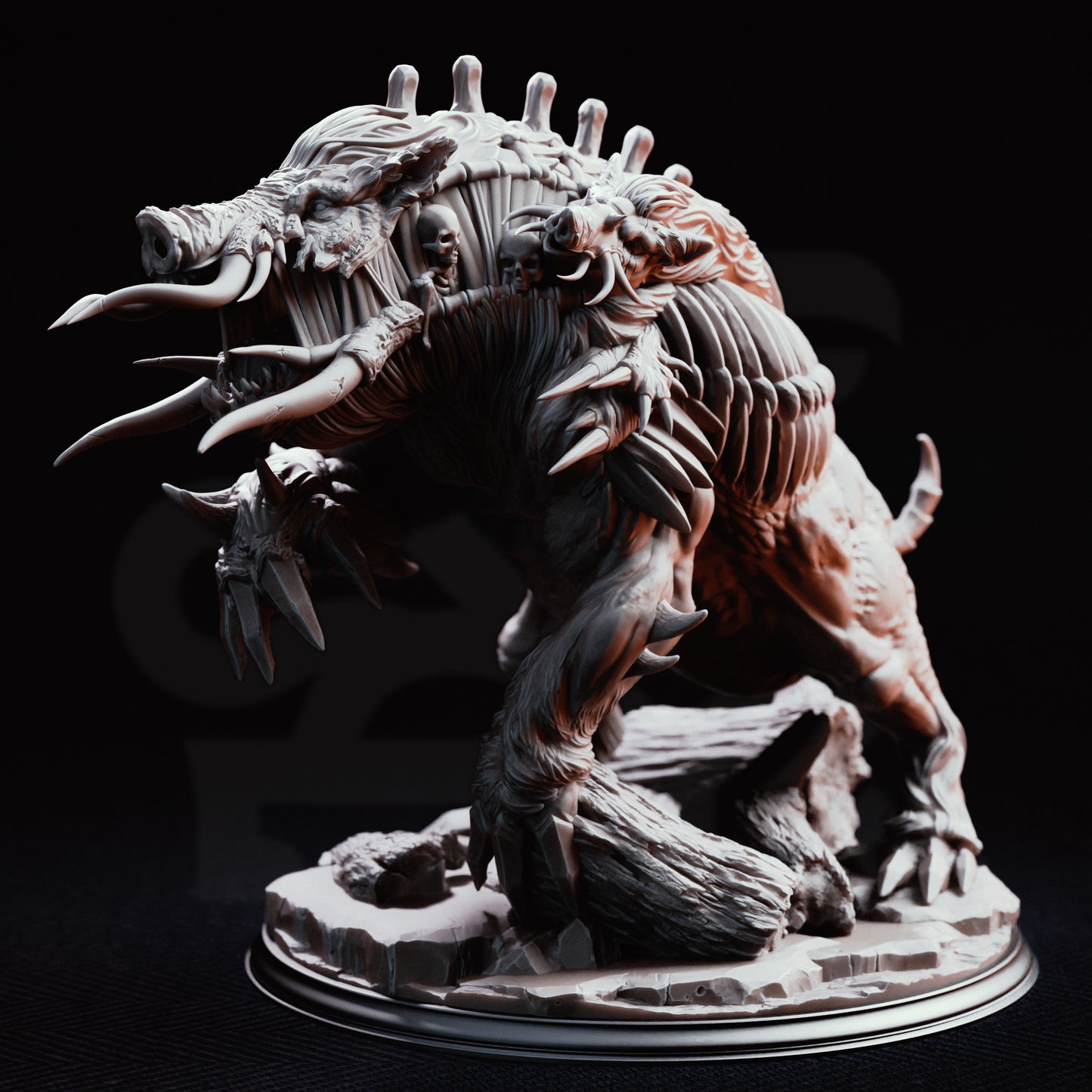 Nogoron - Blighted Giant Boar // D&D Miniature