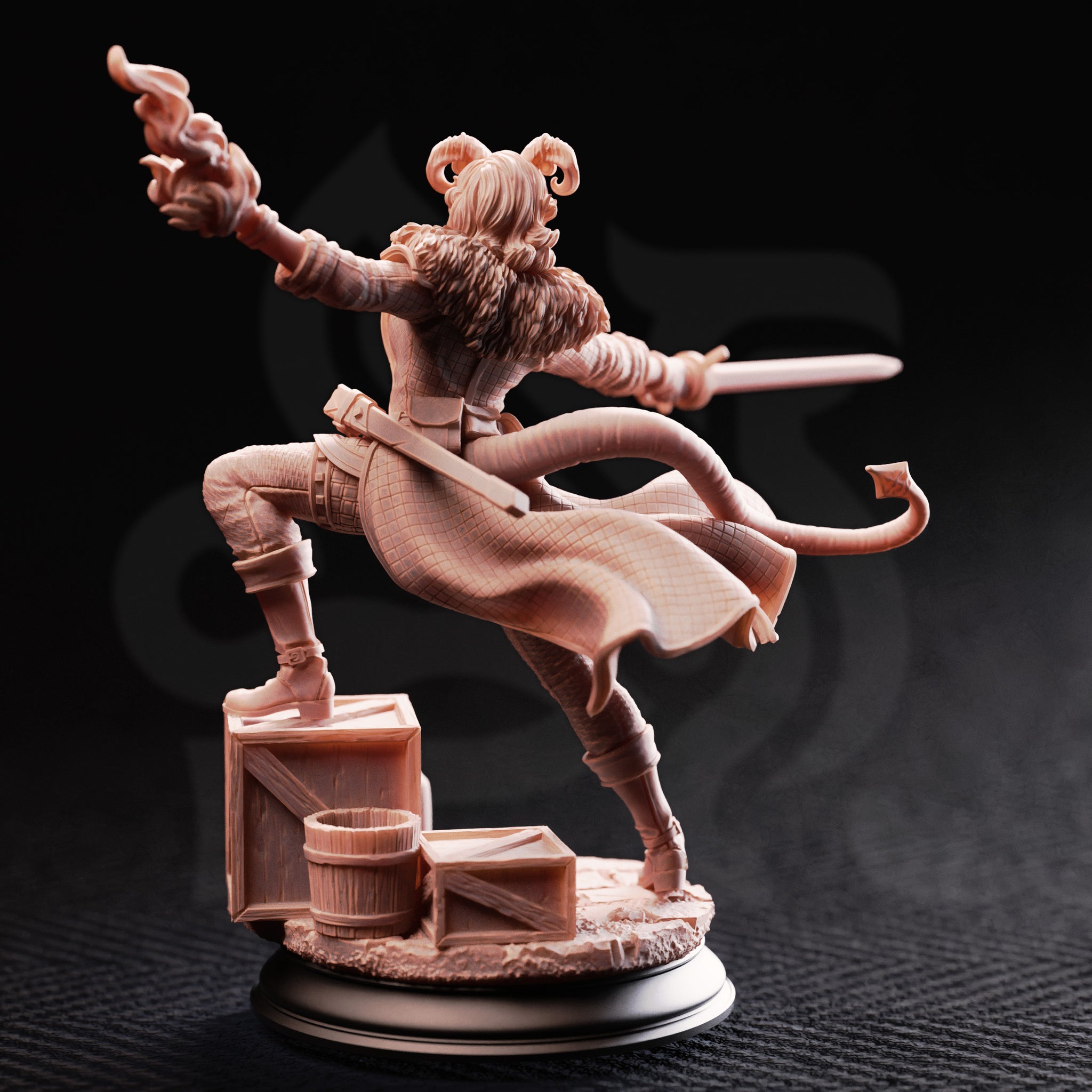 Octavia - Resistance Fighter // D&D Miniature