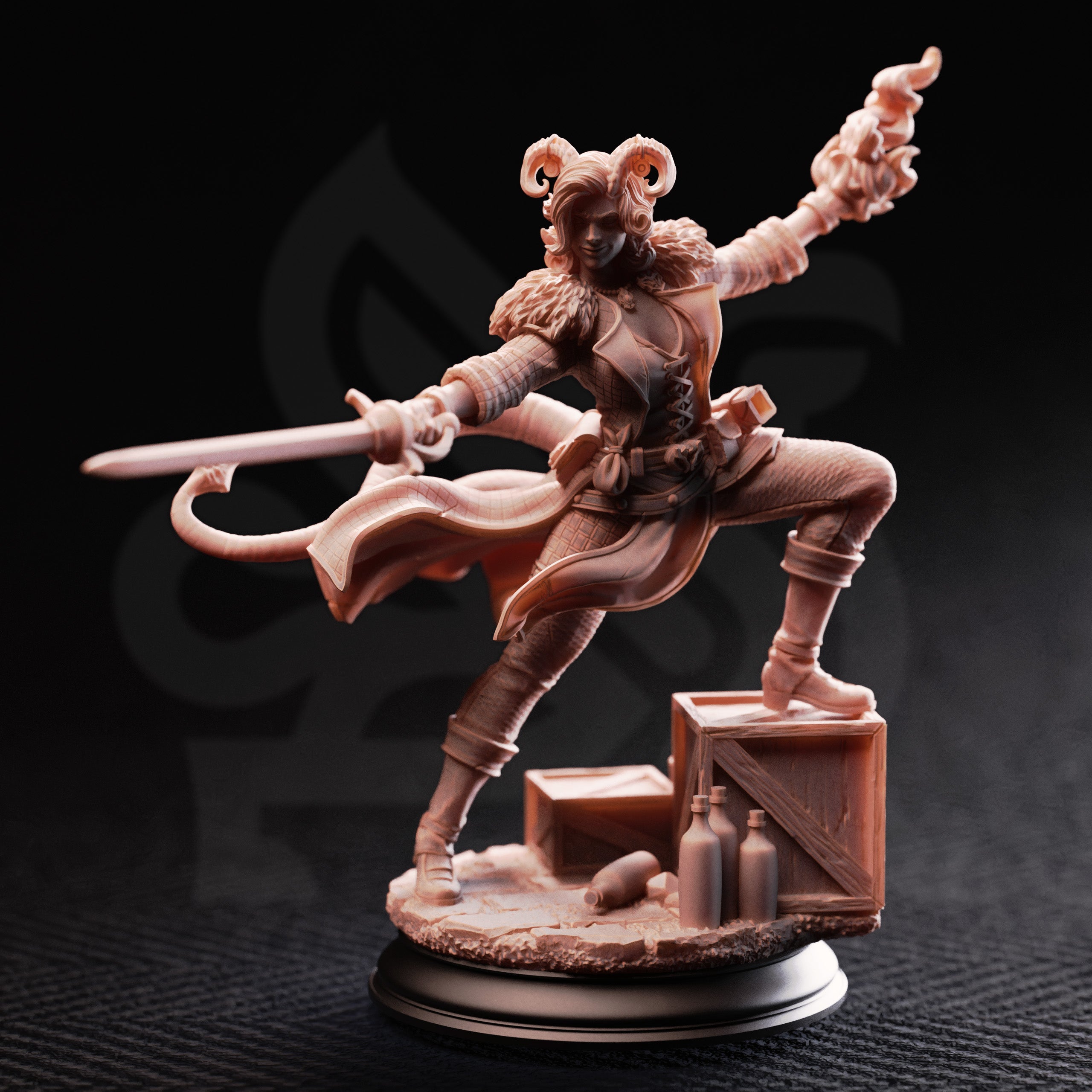 Octavia - Resistance Fighter // D&D Miniature