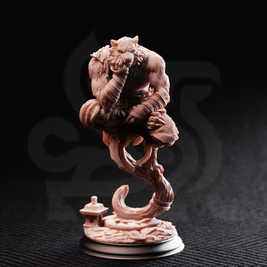 Raiko of the Wardens - Catfolk Wanderer // D&D Miniature