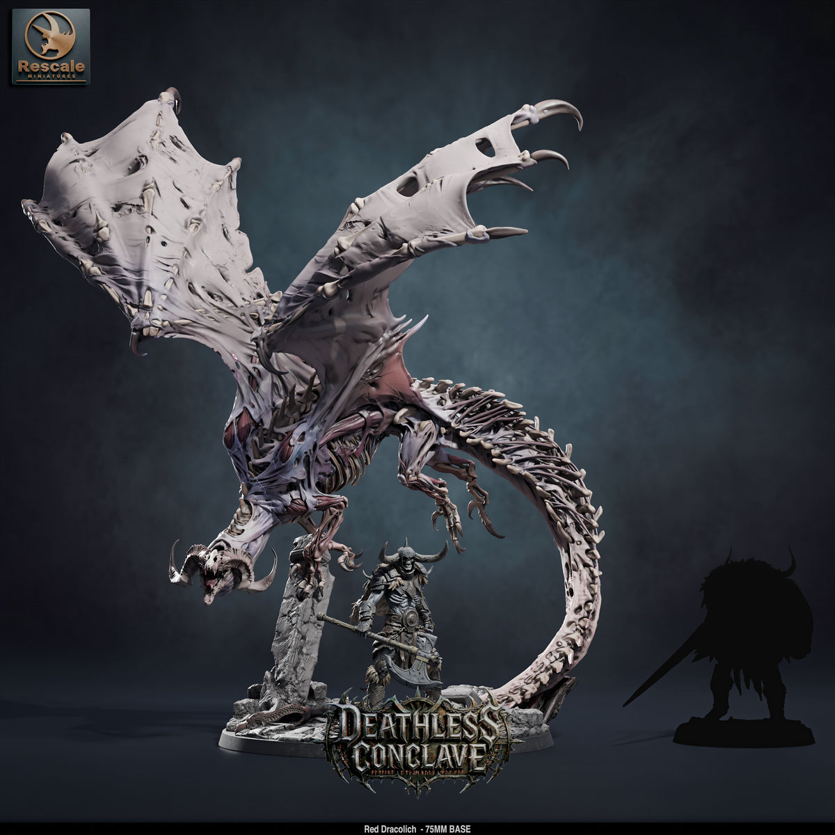 Red Dracolich // D&D Miniature Monstrosity