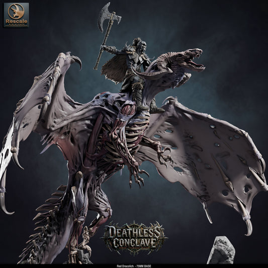 Red Dracolich // D&D Miniature Monstrosity