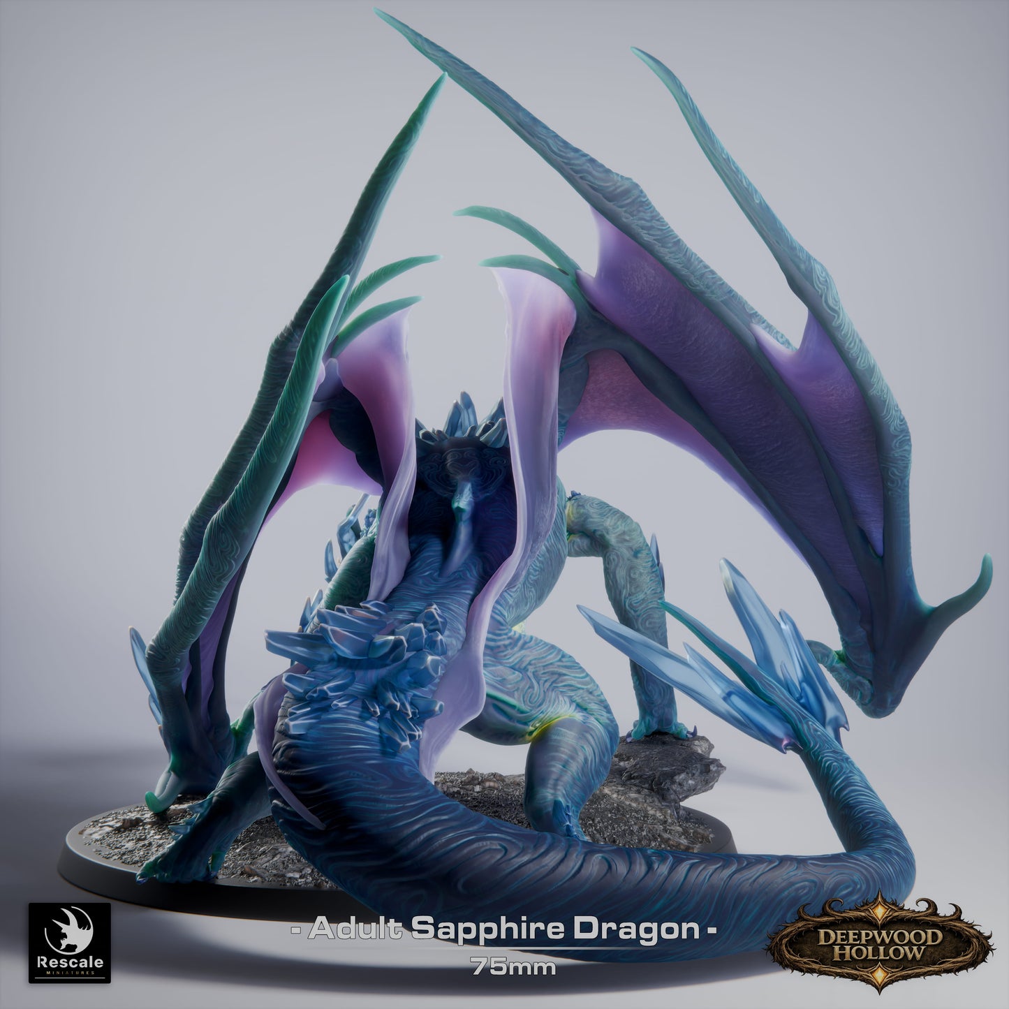 Adult Sapphire Dragon // D&D Monster