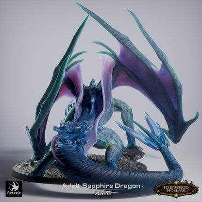 Adult Sapphire Dragon // D&D Monster