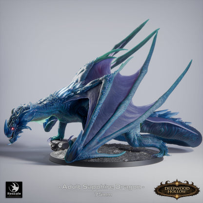 Adult Sapphire Dragon // D&D Monster