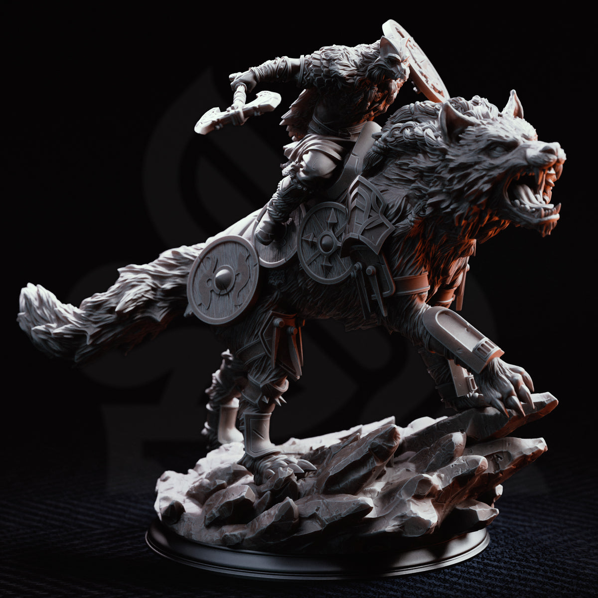 Skjolnir & Haarn - The Wolf Knight // D&D Miniature