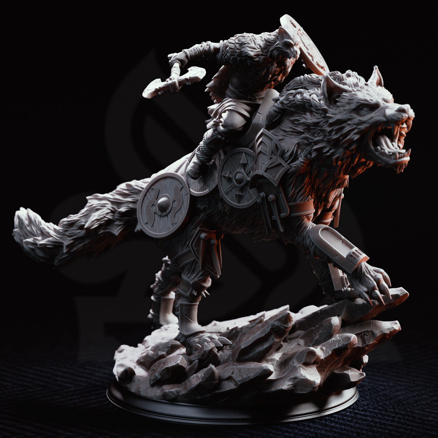 Skjolnir & Haarn - The Wolf Knight // D&D Miniature
