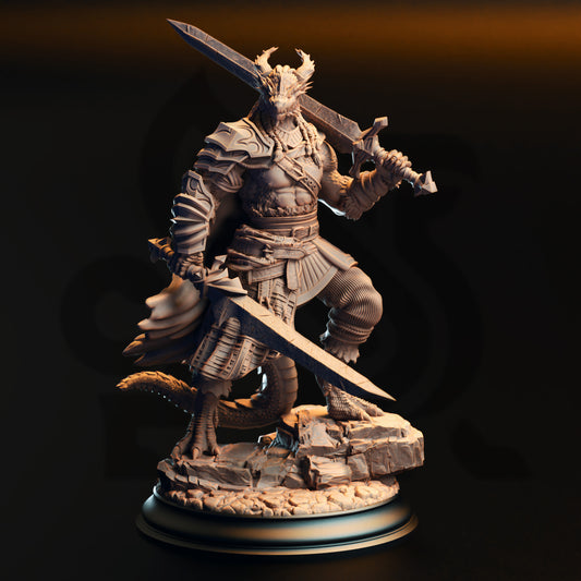 Skraa Dark Eye - Black Dragonkin Fighter