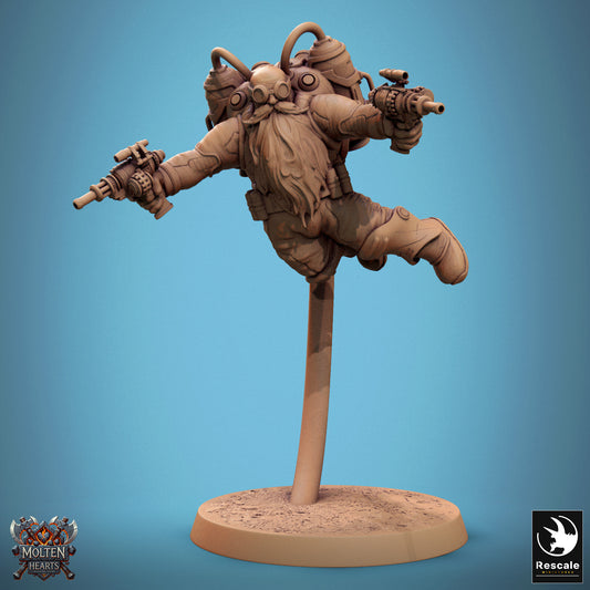 Dwarf Steampunk - Airborne Heavy Gun