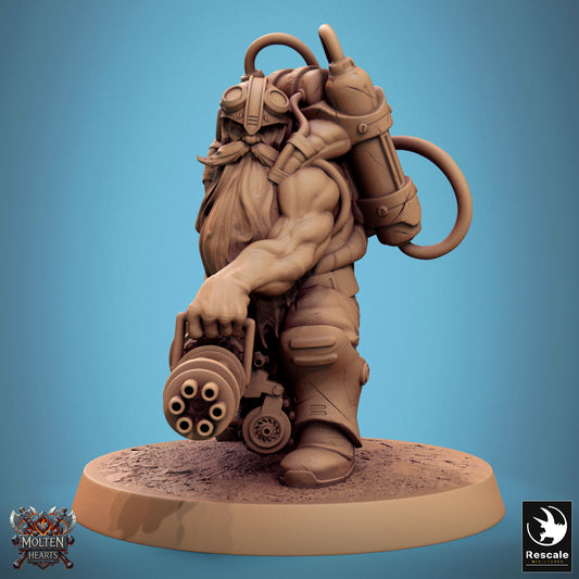 Dwarf Steampunk - GatlingGun