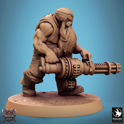 Dwarf Steampunk - GatlingGun